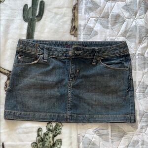 Miss Me Blue Denim Mini Skirt